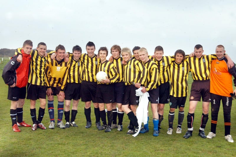 Here's the St Aidan's under-16 team after winning a cup final in 2007.