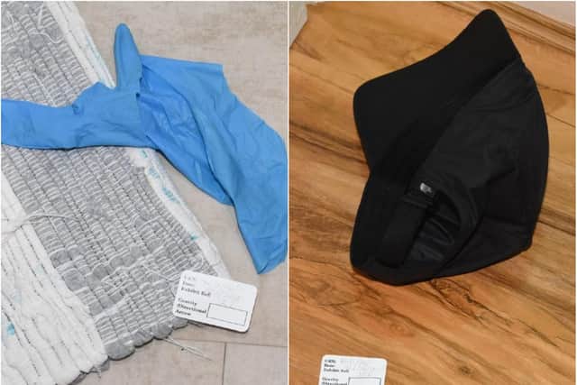 Nanson left a baseball cap and latex glove at the house, which were linked to him through DNA.