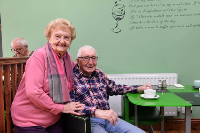 Margaret and Jack Hicks visit the cafe every week.