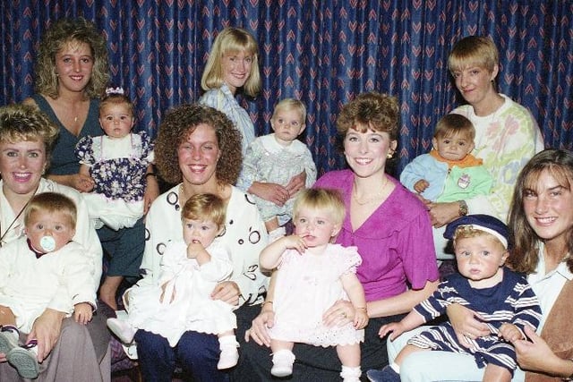 Finalists in 1992; Daniel Davy and mum Penny, Lauren Henderson and Julie, Chelsie Taylor and Nina, Amy Byrne and Wendy, Daniella Louia Chapman and Mucelle, Kieron Flynn and Wendy, and Dylan Purvis with his mum Paula
