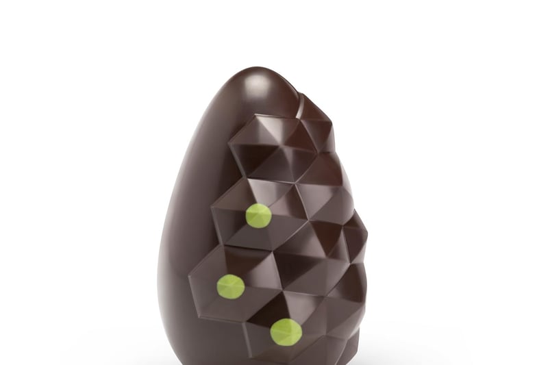 The design of this unusual-looking egg was inspired by a trip to the Tate Modern, with a “chocolate diamond” emerging from the smooth egg shell. This one is 70 per cent dark chocolate and infused with Tasmanian peppermint, making for a tasty mint explosion in the mouth. It’s also vegan-friendly. (Price: £15, Hotel Chocolat)
