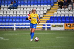 Charlotte Potts in action for Sunderland Ladies.