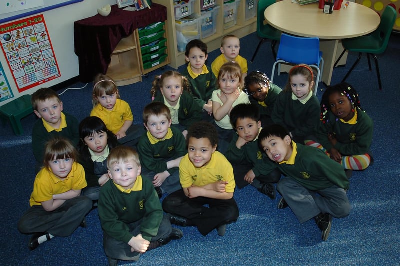 Bless! A 2008 photo of the new starters at St Joseph's RC Primary School.