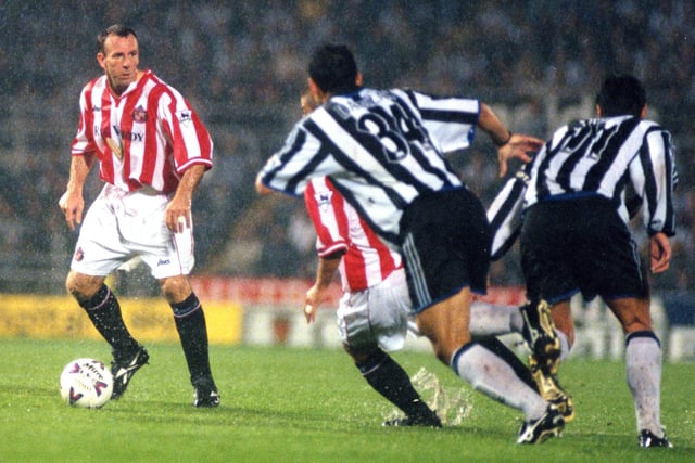 Here's Kevin Ball in action against Newcastle in 1999. He played for the club and was later caretaker manager and club ambassador. Neal Kelly was among his fans on Wearside Echoes.