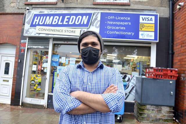 Humbledon Convenience Store Minhas Mohammed llyas has concerns over customers not wearing facemasks.