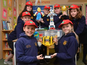 St Benet's RC Primary School pupils Rory Dixon, 10, Daniel Quinn, 11, Grace Cummings, 11, Ethan Crew, 11, Reuben Kilty, 11, Hannah Bransby, 10 and Louisa Harris, 11 are through to a lego making final for their model and are off to the nationals.