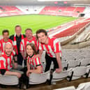 The Sunderland Story cast Jayne Mackenzie, Peter Peverley, James Hedley, Joe Caffrey, Jude Nelson and Ainsley Fannen unveiled with producer Peter Heckett.
