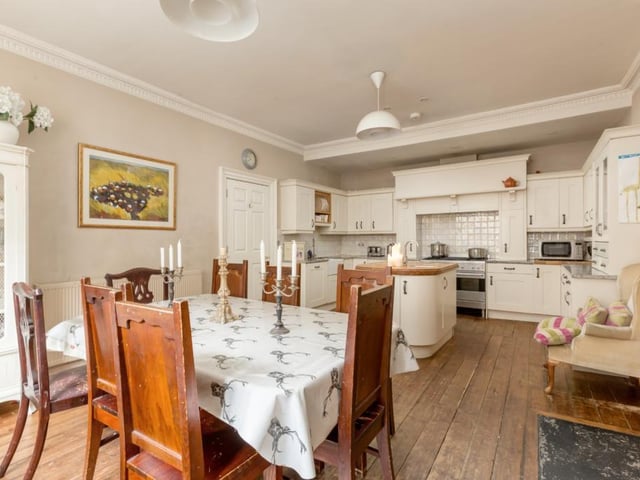 Kitchen and dining room.