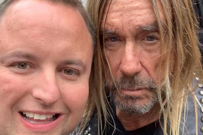 Andrew Hickin has met a few celebrities before but 70s punk legend, Iggy Pop, is probably the most impressive.