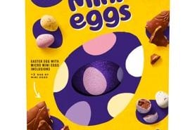 You can’t go wrong with some Mini Eggs at Easter Time, so why not take it one step further by purchasing the egg? This is a new chocolate treat with a twist, as the delicious extra-large egg is embedded with sugar-coated milk chocolate candies. (Price: £12, Tesco)