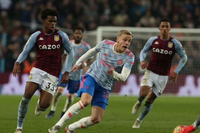 Donny van de Beek of Manchester United  (Photo by Matthew Peters/Manchester United via Getty Images)