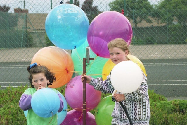Balloons galore at Ryhope Community Carnival in 1994.