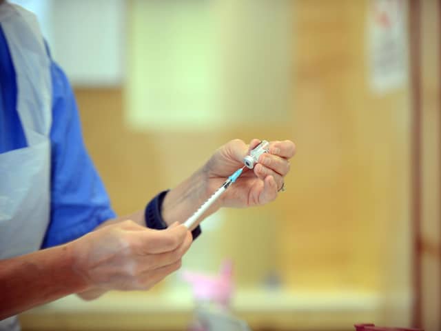 A Covid-19 vaccine being prepared.