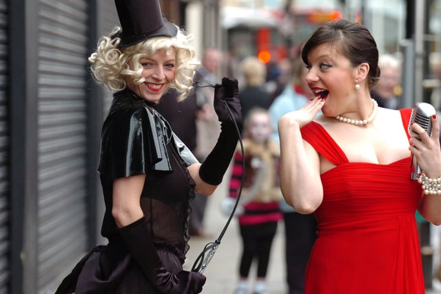 Burlesque artists Jill Edmunds and Sarah Miller launched a Naughty But Nice charity night at the club in 2009.