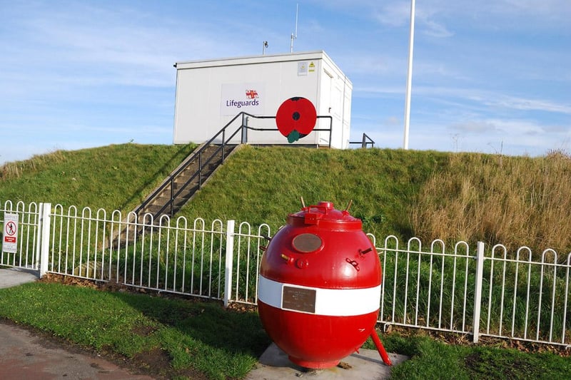 This type of mine was used during World War II for coastal defence. In modern times it is now used as a collection box by the Shipwrecked Mariners Society.