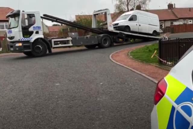 Sunderland City Council have seized a vehicle in Ryhope after it was suspected to be involved in fly tipping.