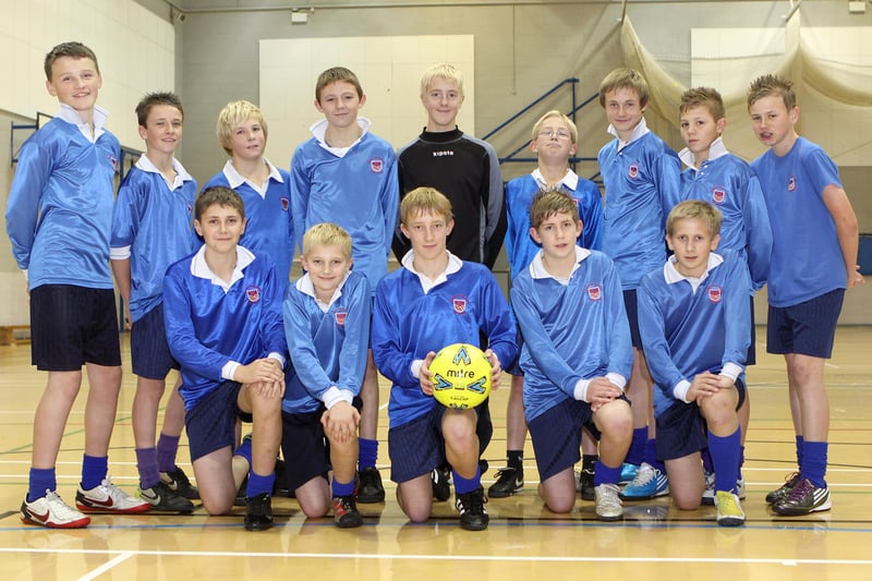 Chapel High's year nine football team who were hoping to progress further in the English Schools' FA Cup