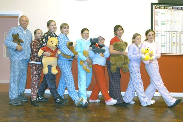Members of the St Andrew's Church youth club did a sponsored walk in their pyjamas for Children In Need 19 years ago. Are you in the picture?