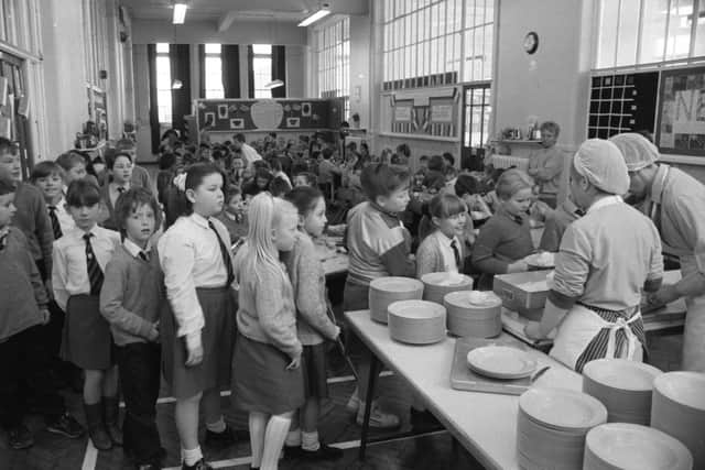 Dinner time! Were the puddings one of your favourite parts of the school day?