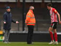 Joey Barton, manager of Bristol Rovers, reacts following the Sky Bet League One match between Bristol Rovers and Sunderland at the Memorial Stadium on March 27, 2021.