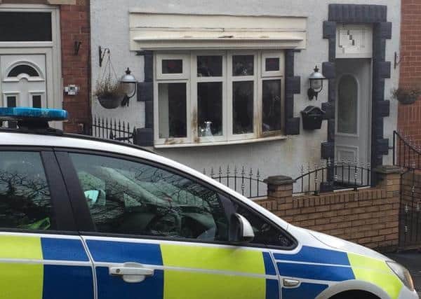 Emergency services were called to the scene of a suspected arson attack in Houghton on Tuesday December 8