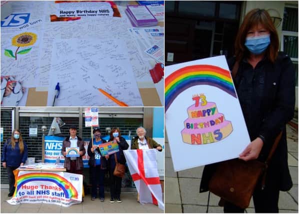Sunderland residents have signed a birthday card praising NHS staff and marking the organisation’s 73rd anniversary.