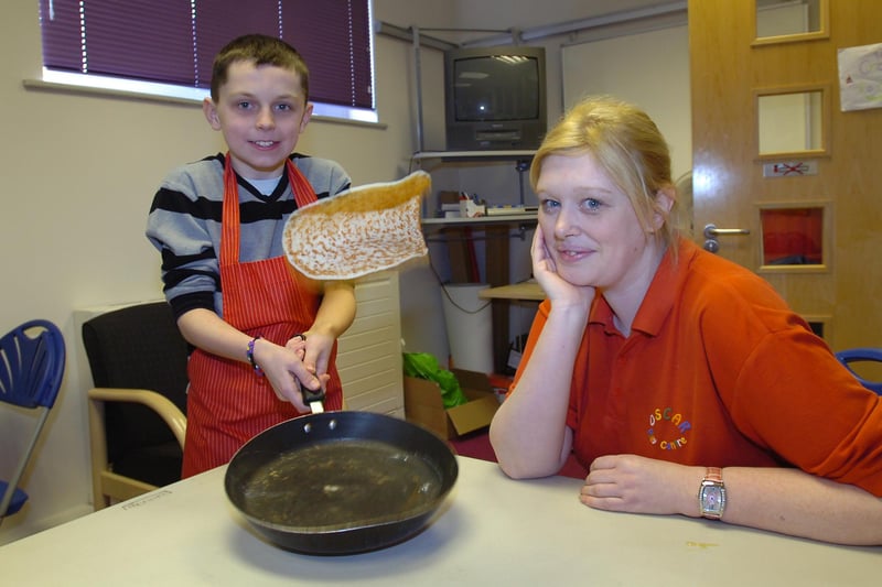 Lots of fun on Shrove Tuesday in 2010 at the Oscars play centre in Hartlepool.