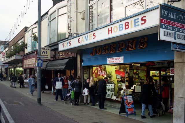 Josephs toy shop in Holmeside, pictured in 1997 shortly before its closure.