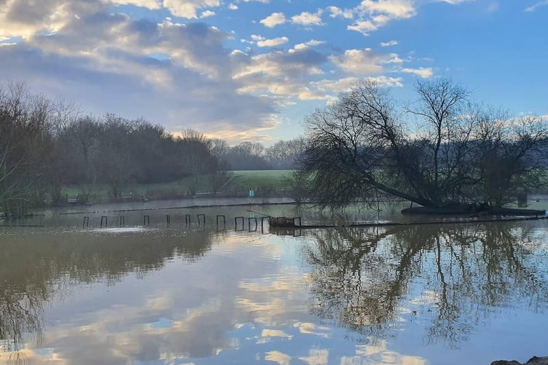 Linsey McQueen Carson took this stunning picture of the reflections on Corby Boating Lake.