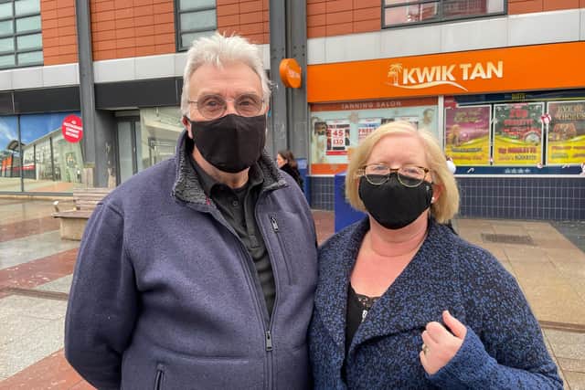 John and Pauline Cowans feel that masks should have always been compulsory.