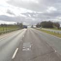The A1M between Carrville and Bowburn is closed after a collision. Pic: Google