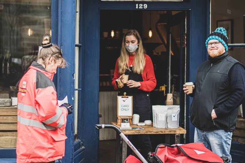 "It's a more involved experience than normal because of a shorter interaction period with each customer," says Emma, cafe staff at Unorthodox Roasters