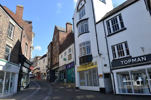 Durham's Silver Street, where Topshop has traded and will not reopen after the lockdown, has been silent due to the restrictions.