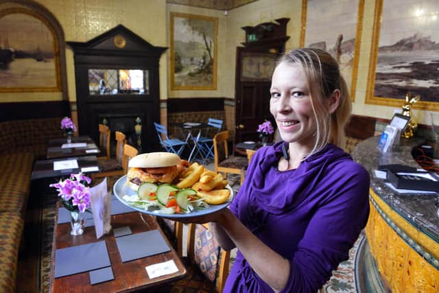 Inside the Mountain Daisy historic snug room with The Purple lily Bistro's Sarah Buckingham-Howell.