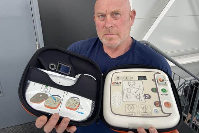 Alan Scott 58, believes there should be wider access to defibrillators.  

Picture by FRANK REID