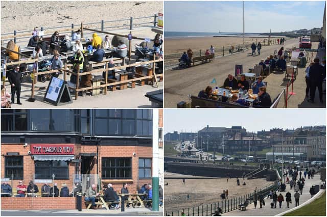 People enjoy visiting pubs, cafes and bars with outdoor seating areas in Seaham and Sunderland as lockdown restrictions are eased.