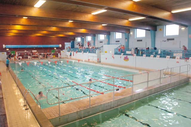 A swimming gala at the Newcastle Road baths.