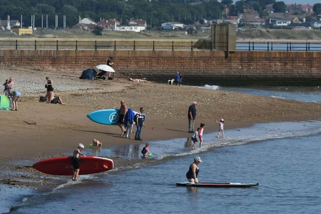 Roker during the heatwave on Monday, July 18