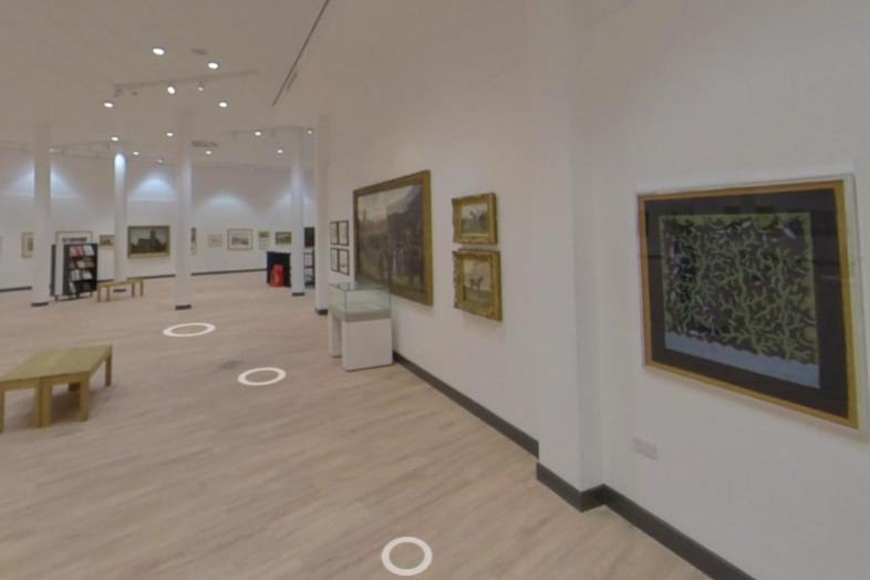 Inside the new £14m Danum Gallery, Library and Museum. The art gallery