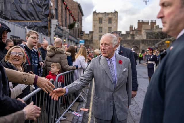 King Charles III pictured on a visit to York on November 9, 2022. Picture: James Glossop - WPA Pool/Getty Images.