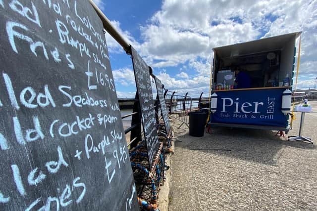 The business sets up each weekend on the east side of Seaham Marina.