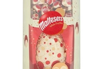 Even the name of this egg, which is exclusive to Tesco, is enough to make any white chocolate fan melt. This is a creamy, white chocolate egg paired with smooth, white chocolate Maltesers truffles, which consist of a malt and chocolate filling with crisp honeycomb pieces. (Price: £10, Tesco)