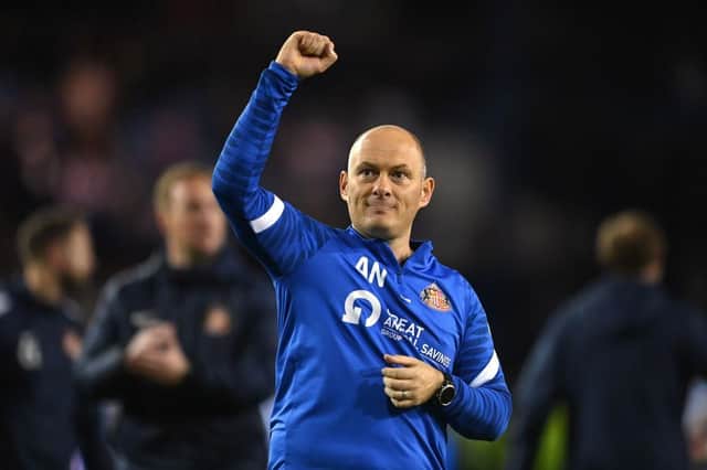 Sunderland manager Alex Neil is preparing his side for life back in the Championship. (Photo by Michael Regan/Getty Images)
