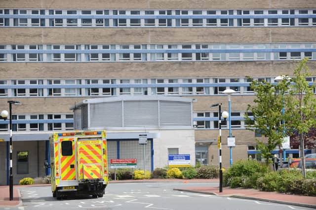 The exercise is taking place at Sunderland Royal Hospital.