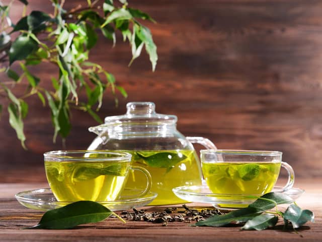 Replace your normal cups of tea and coffee for three cups of green tea per day.