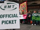The RMT union, which represents rail workers, has announced further days of strikes. These are likely to impact those travelling across the country to see loved ones over the Christmas period. (Photo by Jeff J Mitchell/Getty Images)