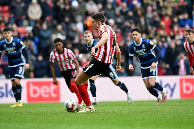 Sunderland and Ross Stewart benefited from a second-half penalty awarded against Middlesbrough