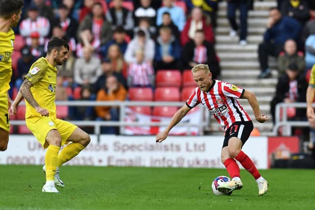 Sunderland's Alex Pritchard in action at the Stadium of Light