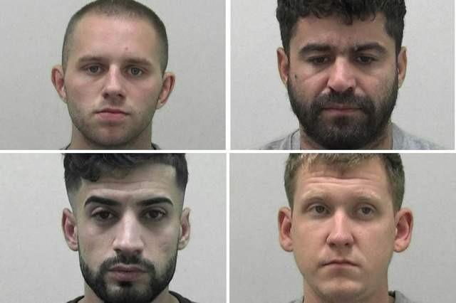Rostami (top right) and Nielas Straksys (top left) entered guilty pleas to charges of robbery and kidnap almost three weeks into their trial at Newcastle Crown Court – just weeks after associates Laurynas Stakauskis (bottom right) and Salih (bottom left), were found unanimously guilty by a jury at the same court. Rostami, 32 of Bulwer Road, Ipswich, was jailed for 10 years. Nielas Straksys, 21, of no fixed abode, was jailed for seven years and two months. Laurynas Stakauskis, 24, of Burns Road, Ipswich was jailed for eight years and Salih, 23, of Westbourne Avenue, Gateshead, was jailed for seven years