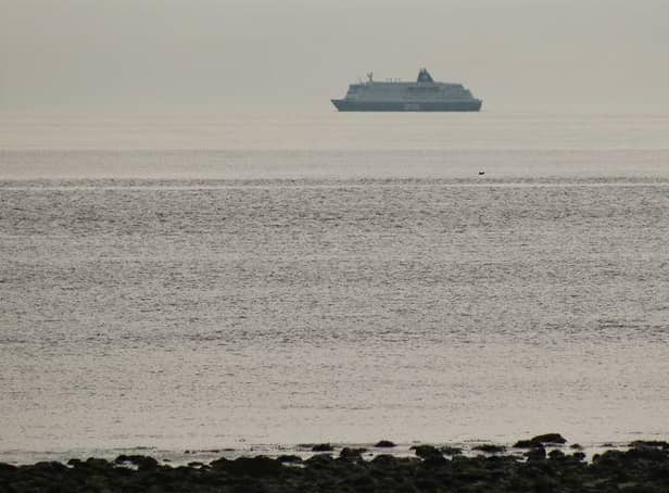 Ian Maggiore pictured a ferry which appeared to be hovering above the sea